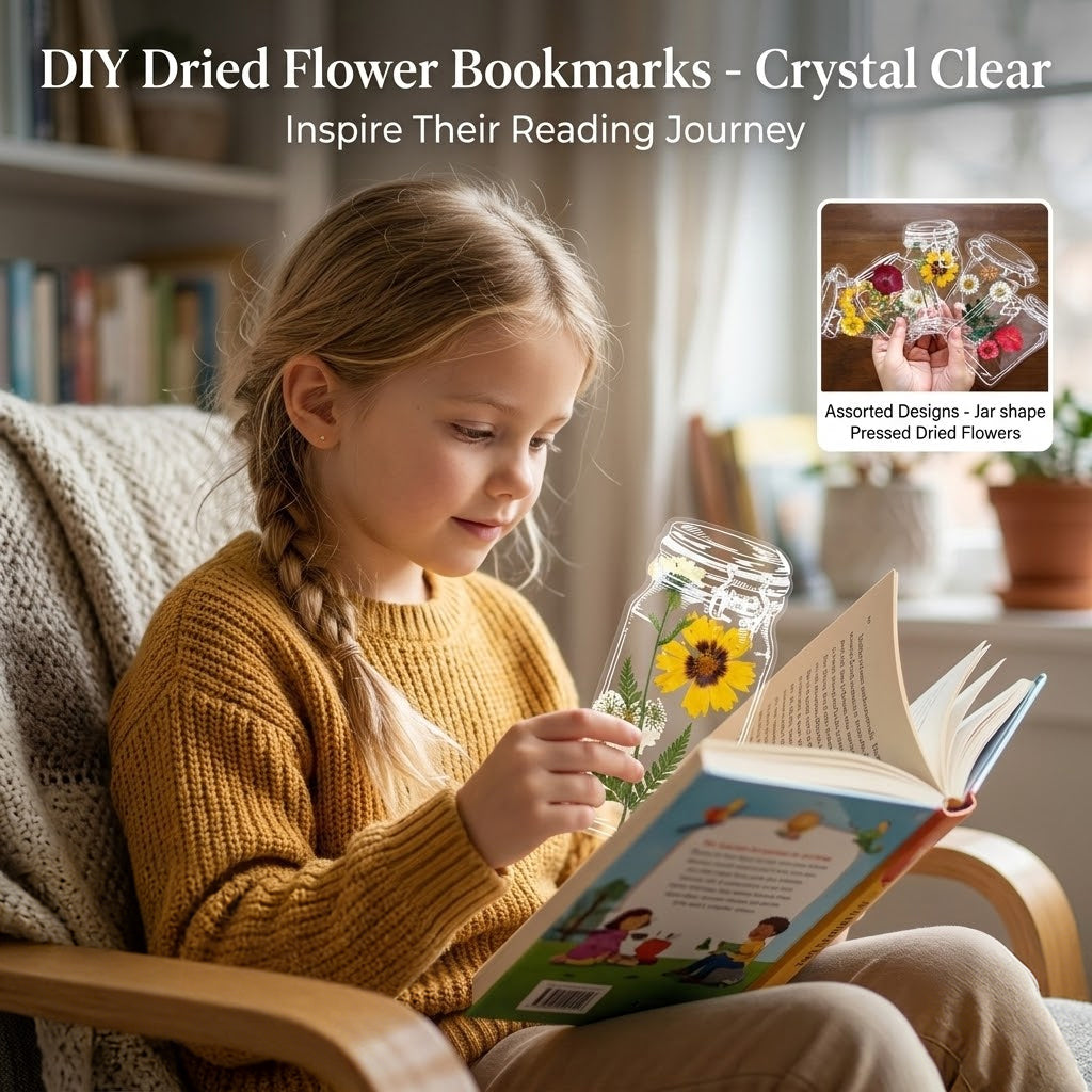 ππ·40pcs Transparent Dried Flower Bookmarks-DIY Gifts Bookmarks