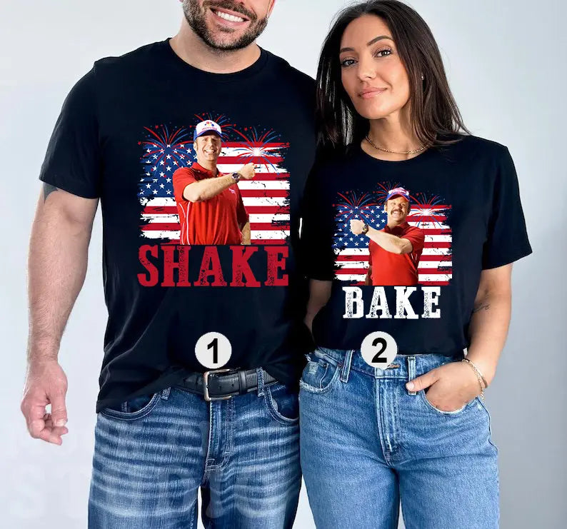 ๐บ๐ธ๐ฅ2 - PACK Shake and Bake 4th Of July T-Shirt