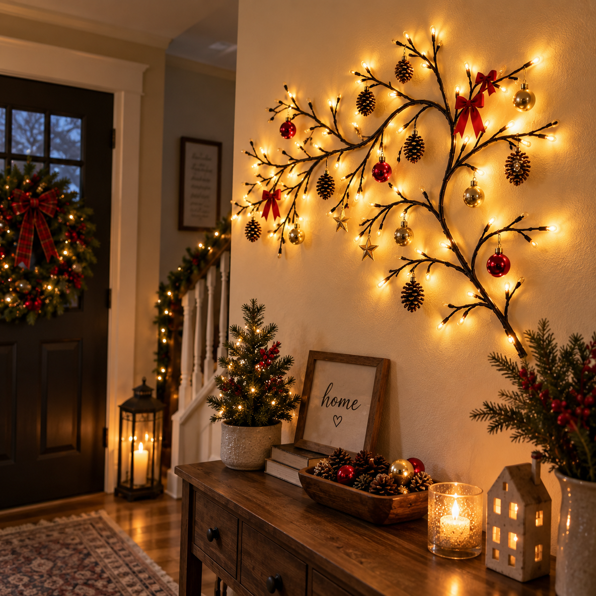 ✨ Flexible LED Branch Lights | Remote-Controlled Holiday Wall Decor(📦Buy 2 Free Shipping)🎁!!!