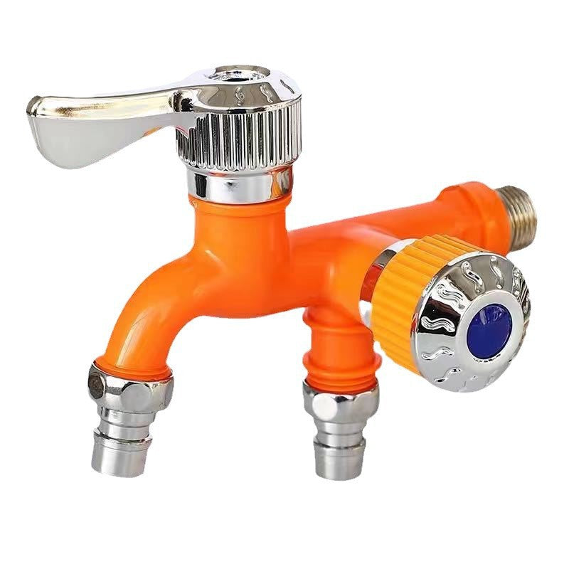 π§ Dual-Outlet Faucet β Two Independent Water Connections for Laundry, Garden & Everyday Cleaning