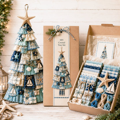🎄Beginner-Friendly DIY Oversized Patchwork Christmas Tree Door Hanging Kit | Complete Kit with All Tools & Step-by-Step Guide Included