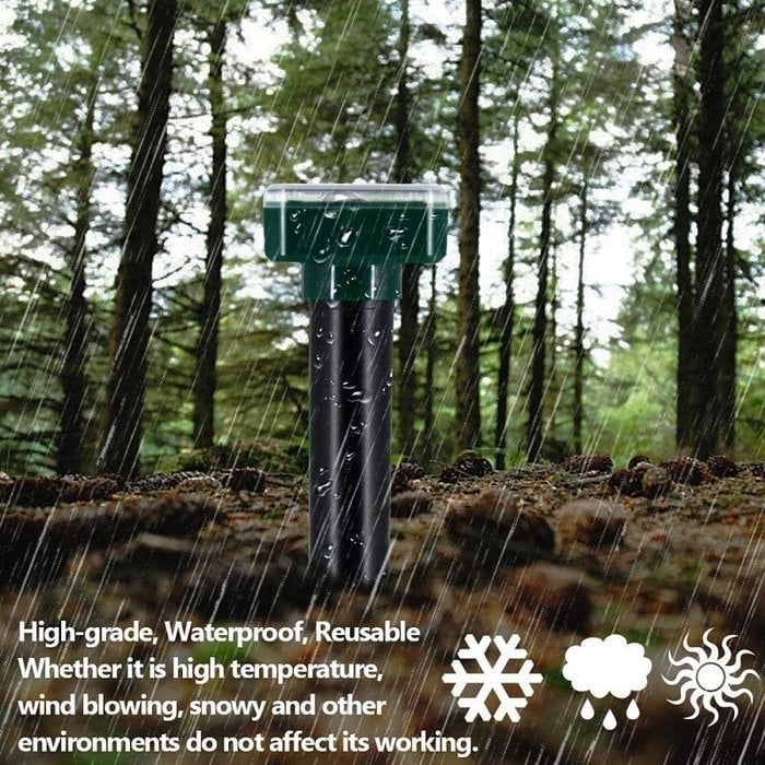 🌱🏡Solar Power Mouse Mole Snakes Pest Rodent Repeller