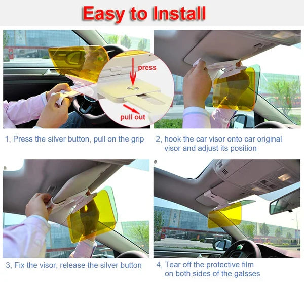 🚗Sun Visor for Car Universal Anti-Glare Polarized Visor Extender