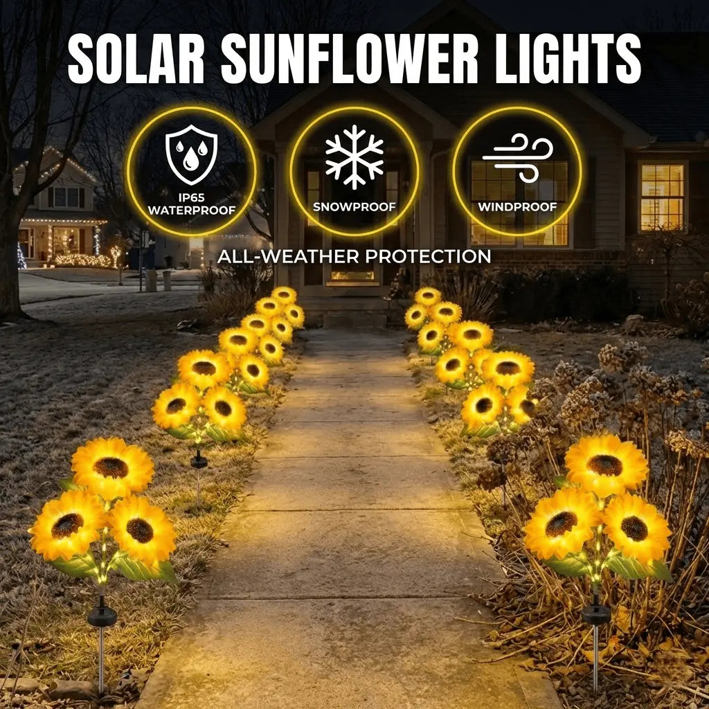 🌻🌞Solar LED Sunflower Garden Lights