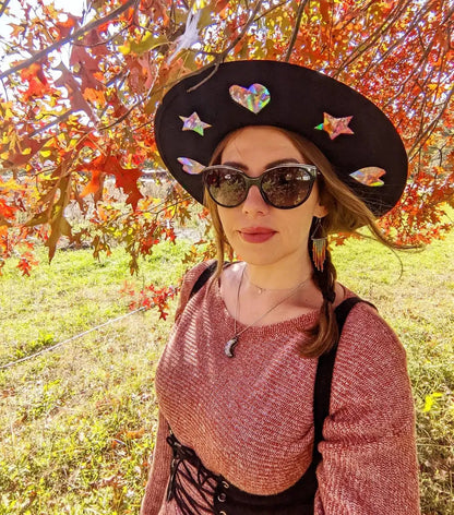 🏆Flash Sale⚡ 50K+ SOLD! Almost Gone-💥🔥Suncatcher Cowgirl Straw Prism Hat