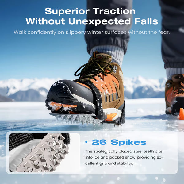 Durable Anti-Slip Ice Cleats Set for Shoes