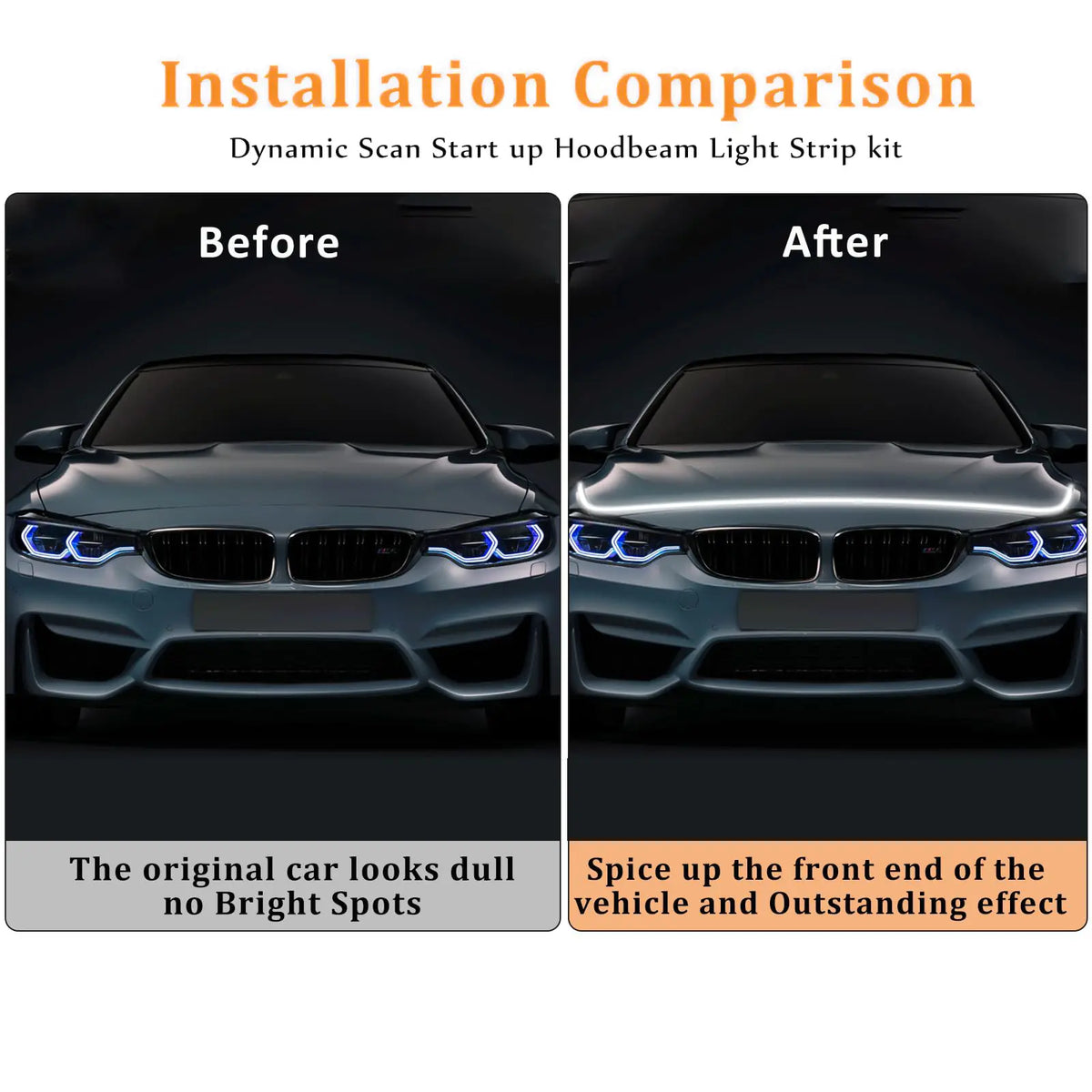59" High Brightness Automotive Hood Gap LED Strip
