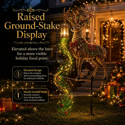 Light-Up Reindeer Christmas Yard Stake