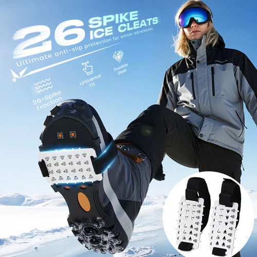Durable Anti-Slip Ice Cleats Set for Shoes