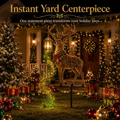 Light-Up Reindeer Christmas Yard Stake