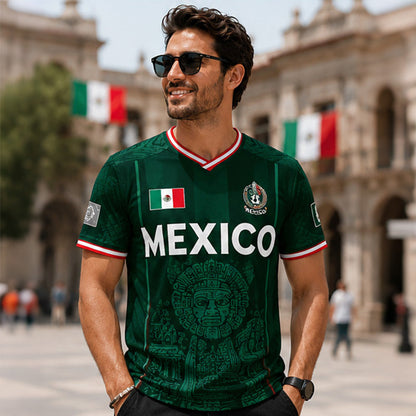 2026 Mexico Chichén Itzá Football Jersey ⚽ Vintage Pyramid Design | Limited Edition Fan