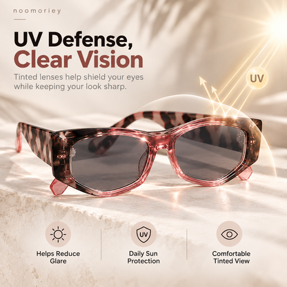 Blue Light Blocking Square Glasses for Women – Stylish Tortoiseshell Frames