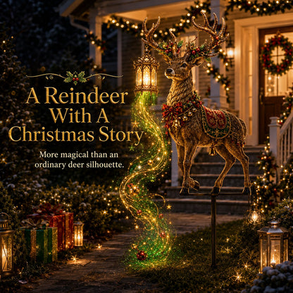 Light-Up Reindeer Christmas Yard Stake