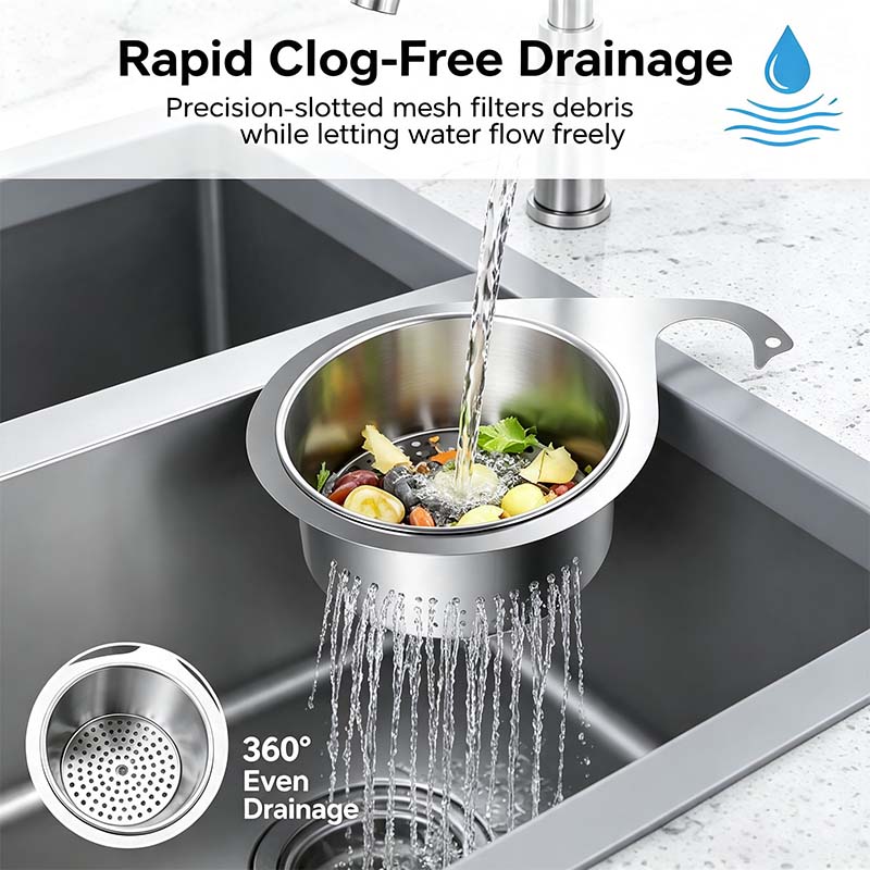BUY 1 GET 1 FREE💧Stainless Steel Swan Sink Strainer Basket!!!🦢💧