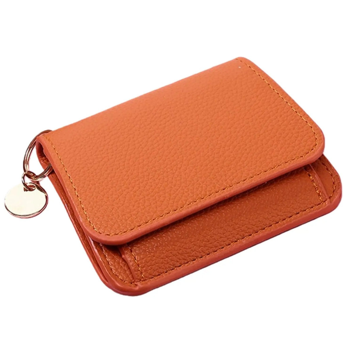 Women's Elegant Minimalist Short Slim Wallet All-match Trendy Mini 3 Bifold Purse Blocking Card Holder Money Clip ID Window Compact Coin Purse Ideal Gift