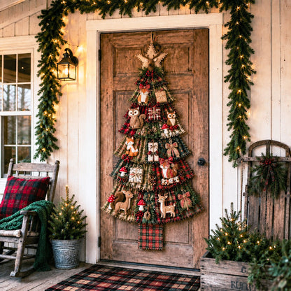 🎄Beginner-Friendly DIY Oversized Patchwork Christmas Tree Door Hanging Kit | Complete Kit with All Tools & Step-by-Step Guide Included