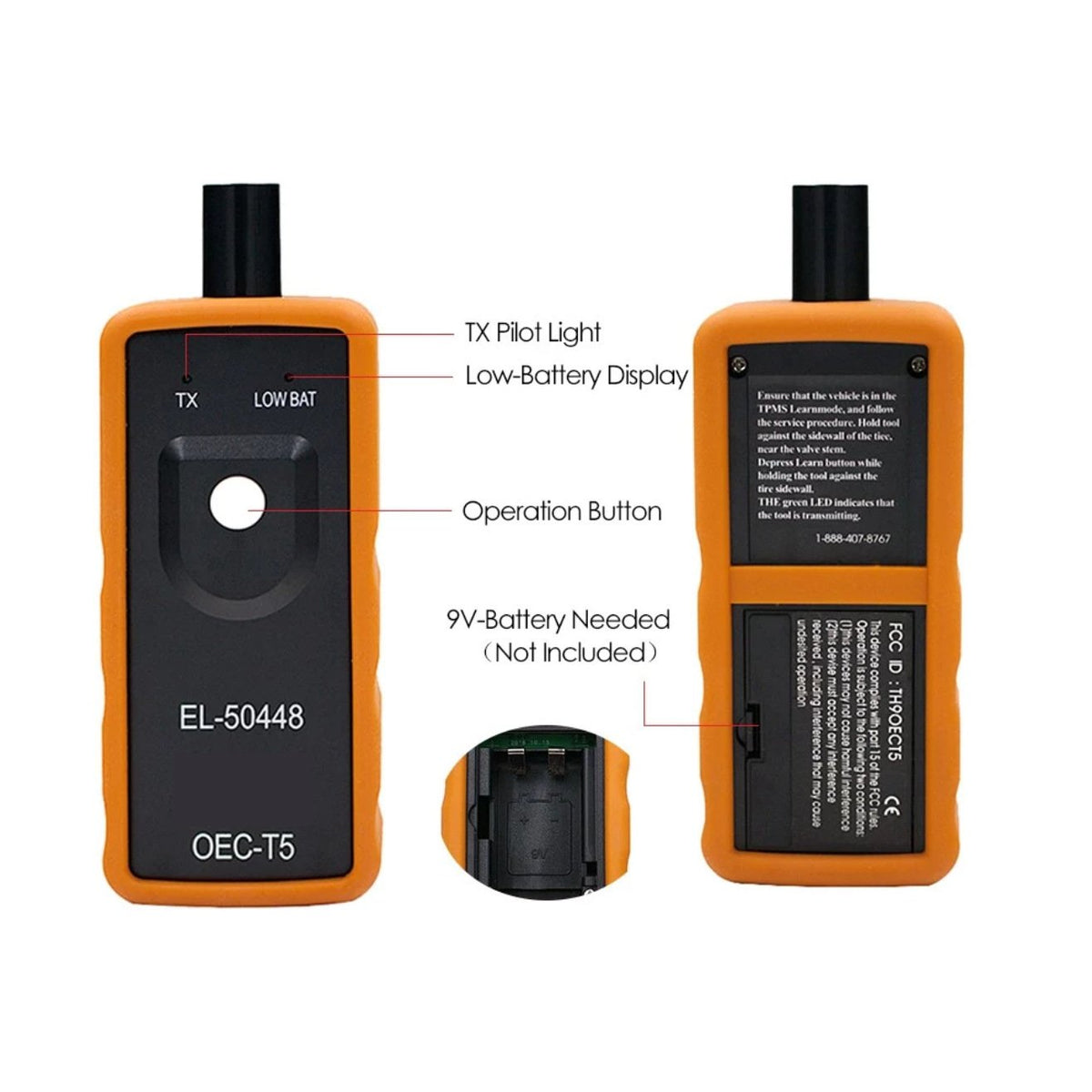 🔥LAST DAY 50% OFF🔥EL-50448 Tire Pressure M-onitoring Sensor TPMS Activation Tool OEC-T5 for GM Cars