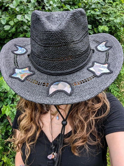 🏆Flash Sale⚡ 50K+ SOLD! Almost Gone-💥🔥Suncatcher Cowgirl Straw Prism Hat
