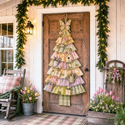 🎄Beginner-Friendly DIY Oversized Patchwork Christmas Tree Door Hanging Kit | Complete Kit with All Tools & Step-by-Step Guide Included