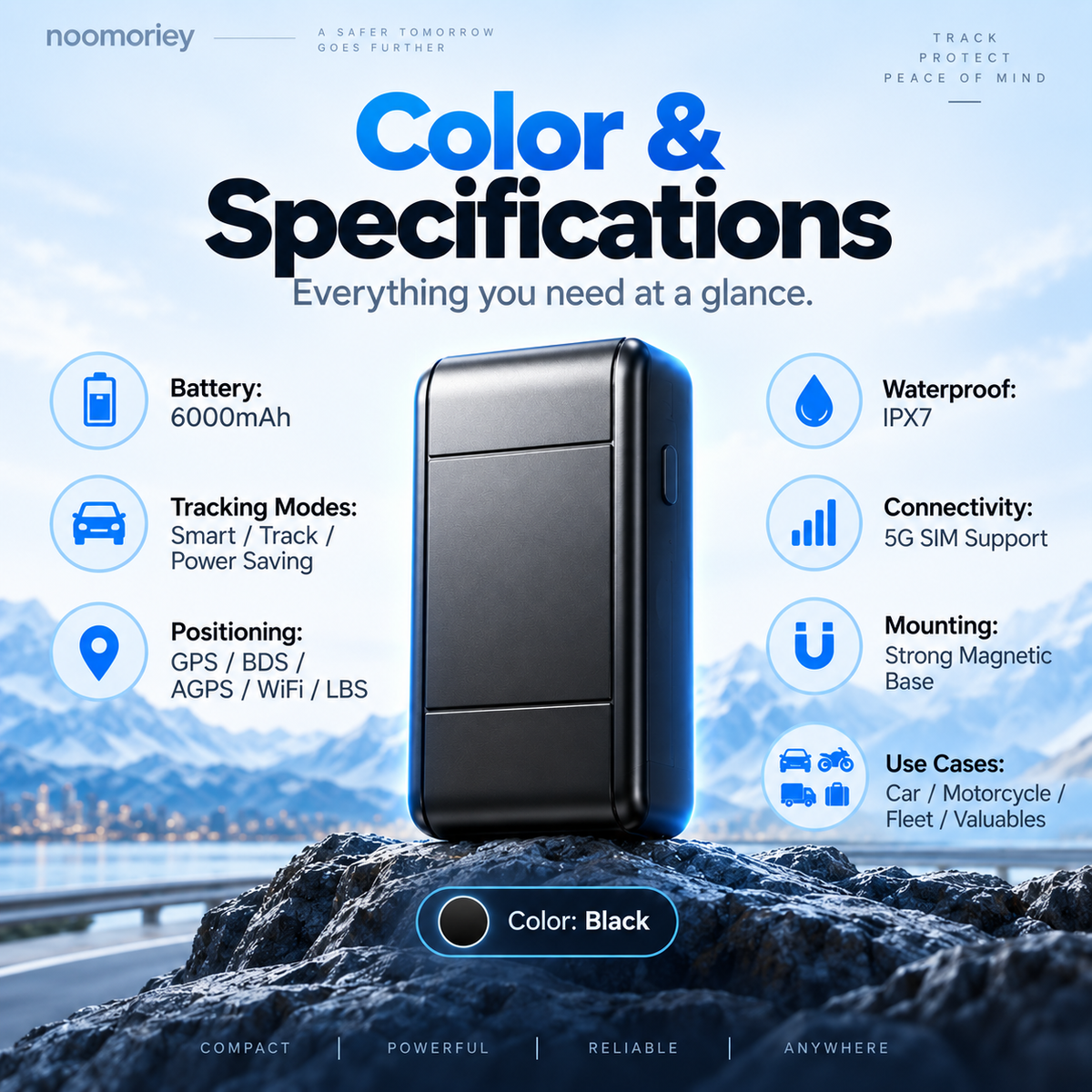 Smart 4G GPS Vehicle Tracker – Real-Time Locator & Anti-Theft Security System
