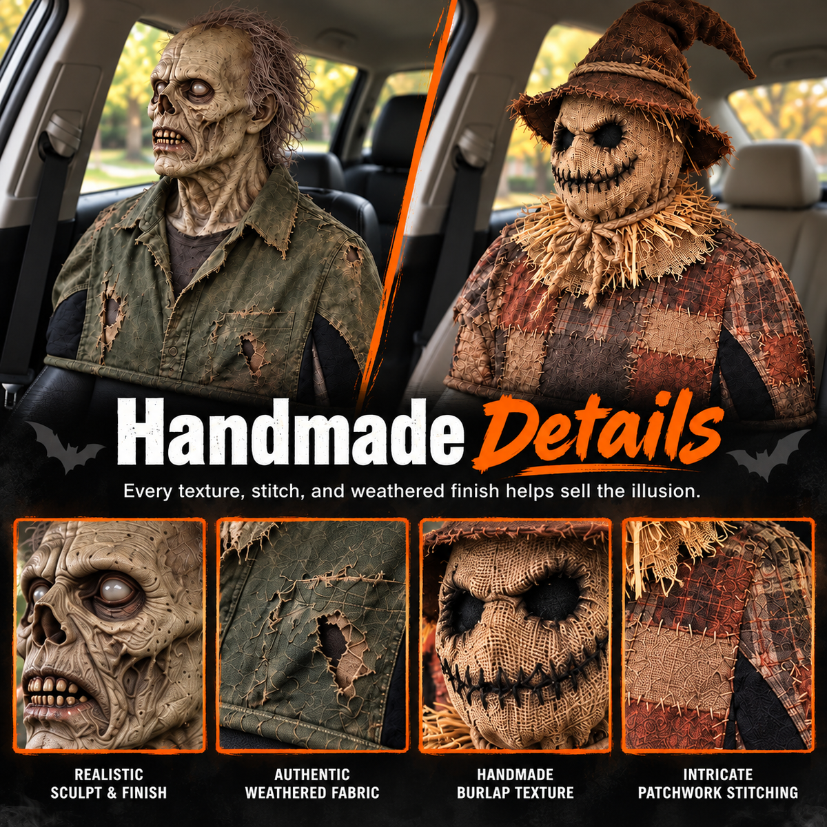💀Rotating Head Halloween Prank Decoration！！！