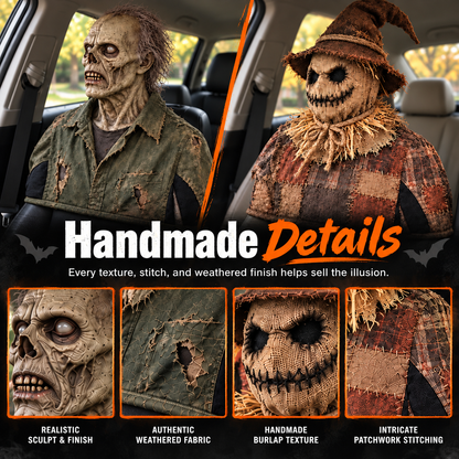 💀Rotating Head Halloween Prank Decoration！！！