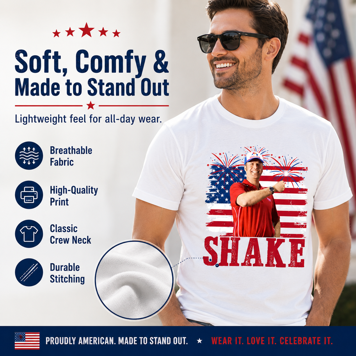 Shake and Bake 4th Of July T-Shirt, Funny Couples Fourth Of July Shirt, Independence Day Tees, Unisex Clothing