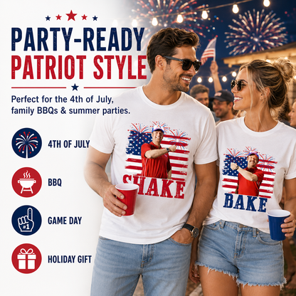 Shake and Bake 4th Of July T-Shirt, Funny Couples Fourth Of July Shirt, Independence Day Tees, Unisex Clothing