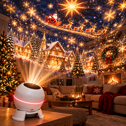 🎄  Christmas Projection Night Light ✨ Create A Magical Holiday Wonderland At Home