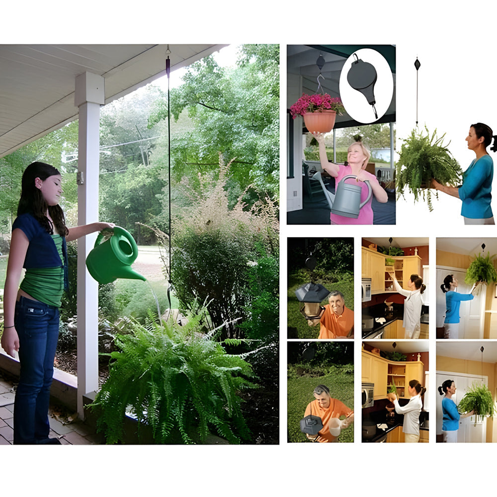 🌳Garden Plant Pulley Set for Hanging Baskets, Pots & Bird Feeders