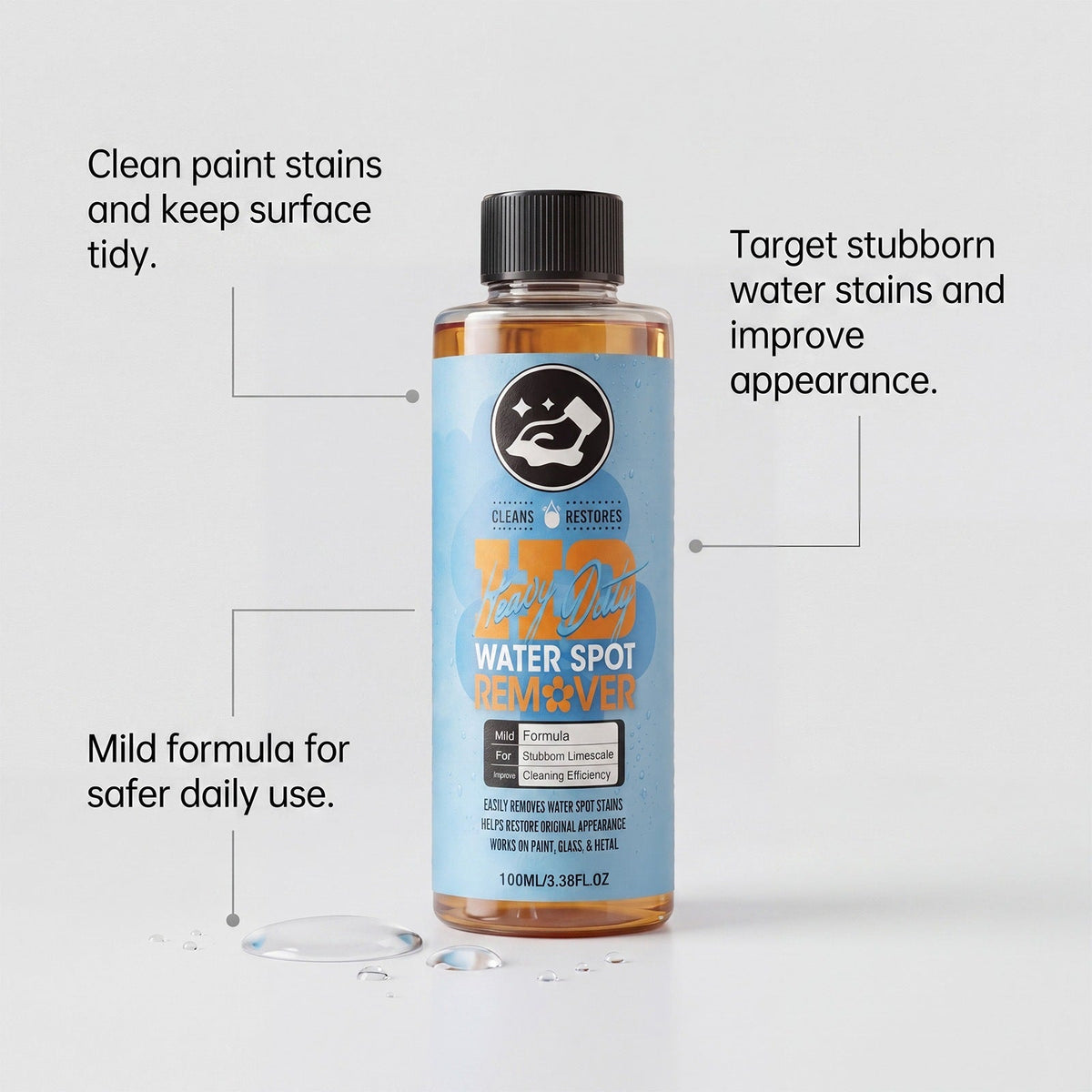 Heavy Duty Water Spot Remover - 16oz Gel Cleaner