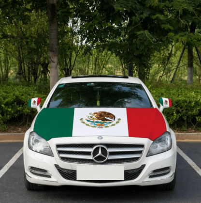 American Flag Car Hood Cover  Fits Trucks SUVs Sedans Jeep Commemorative Edition for Memorial Day Independence Day Celebrating 4th of July