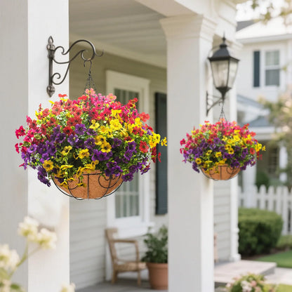 🔥Artificial Hanging Flower Basket🌸No Watering, No Wilting💧Everlasting Beauty for Your Home