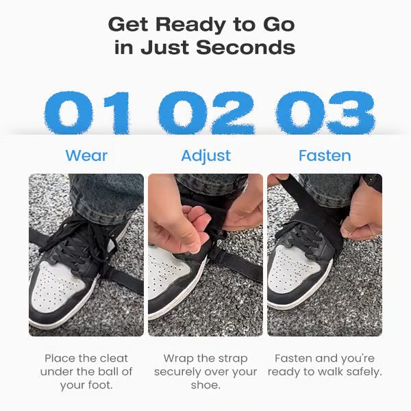 Durable Anti-Slip Ice Cleats Set for Shoes