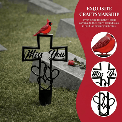 🐦LAST DAY 49% OFF -💖Metal Cemetery Memorial Plaque for Remembrance✝️