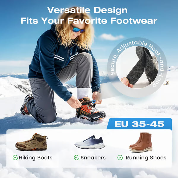 Durable Anti-Slip Ice Cleats Set for Shoes