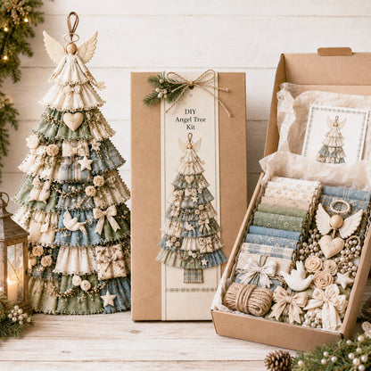 🎄Beginner-Friendly DIY Oversized Patchwork Christmas Tree Door Hanging Kit | Complete Kit with All Tools & Step-by-Step Guide Included