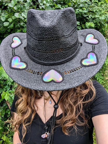 🏆Flash Sale⚡ 50K+ SOLD! Almost Gone-💥🔥Suncatcher Cowgirl Straw Prism Hat