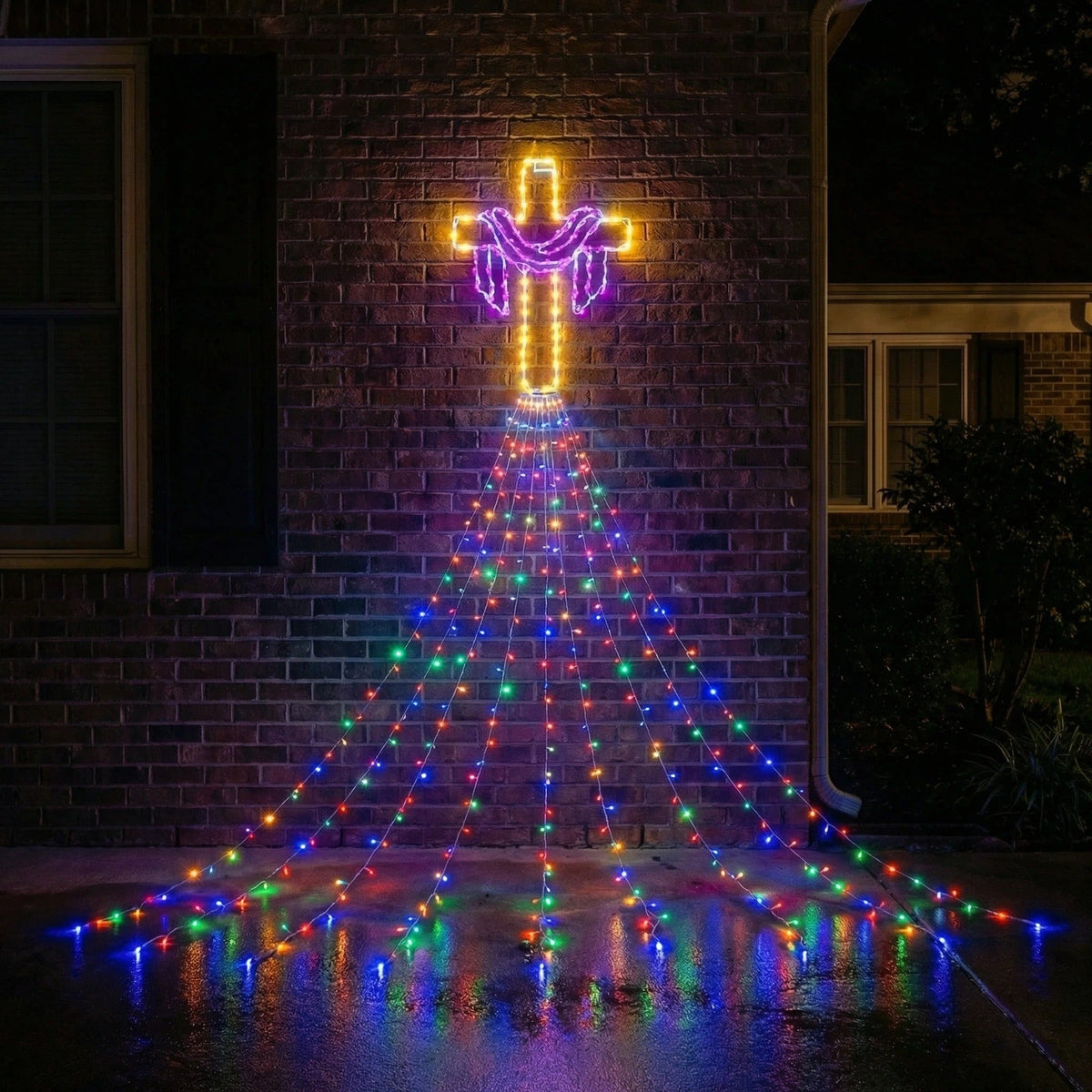12 FT Easter Waterfall String Lights