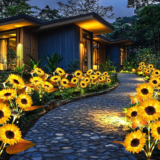 🌻🌞Solar LED Sunflower Garden Lights