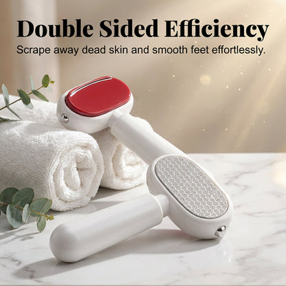2-in-1 Foot Callus Remover – Dual-Sided Foot Scraper with Replaceable Stainless Steel Blades